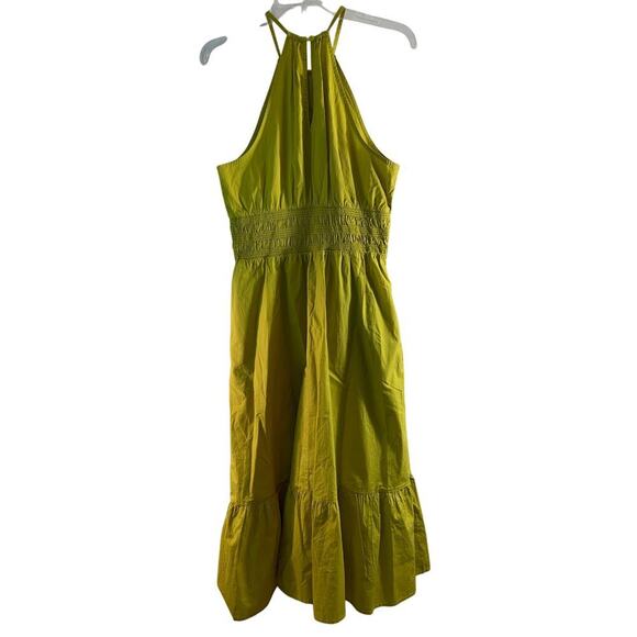 A NEW DAY Women’s Lime Cinched Waist Halter Midi Dress / Size: Medium - Picture 2 of 10